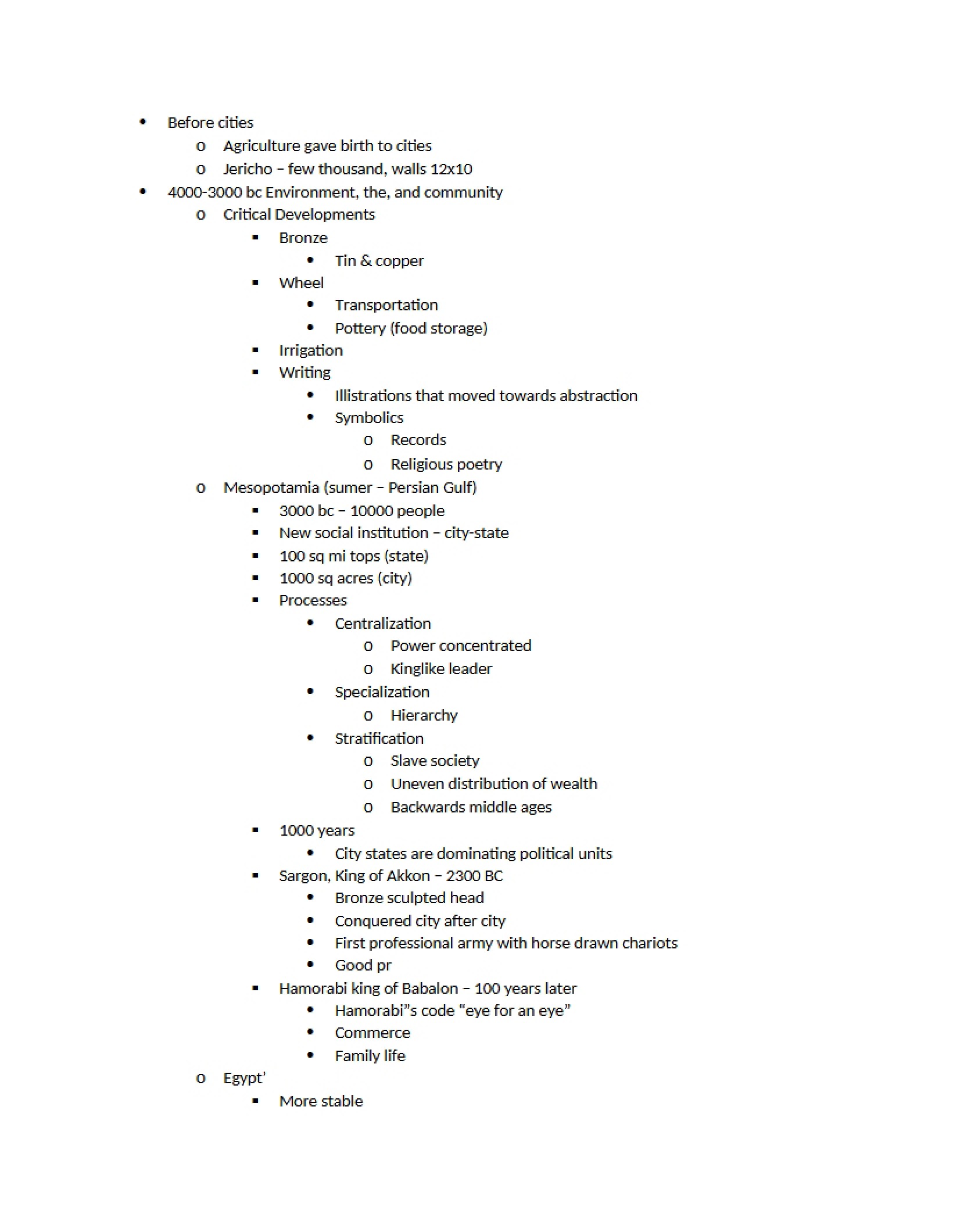 History 1020 Class Notes