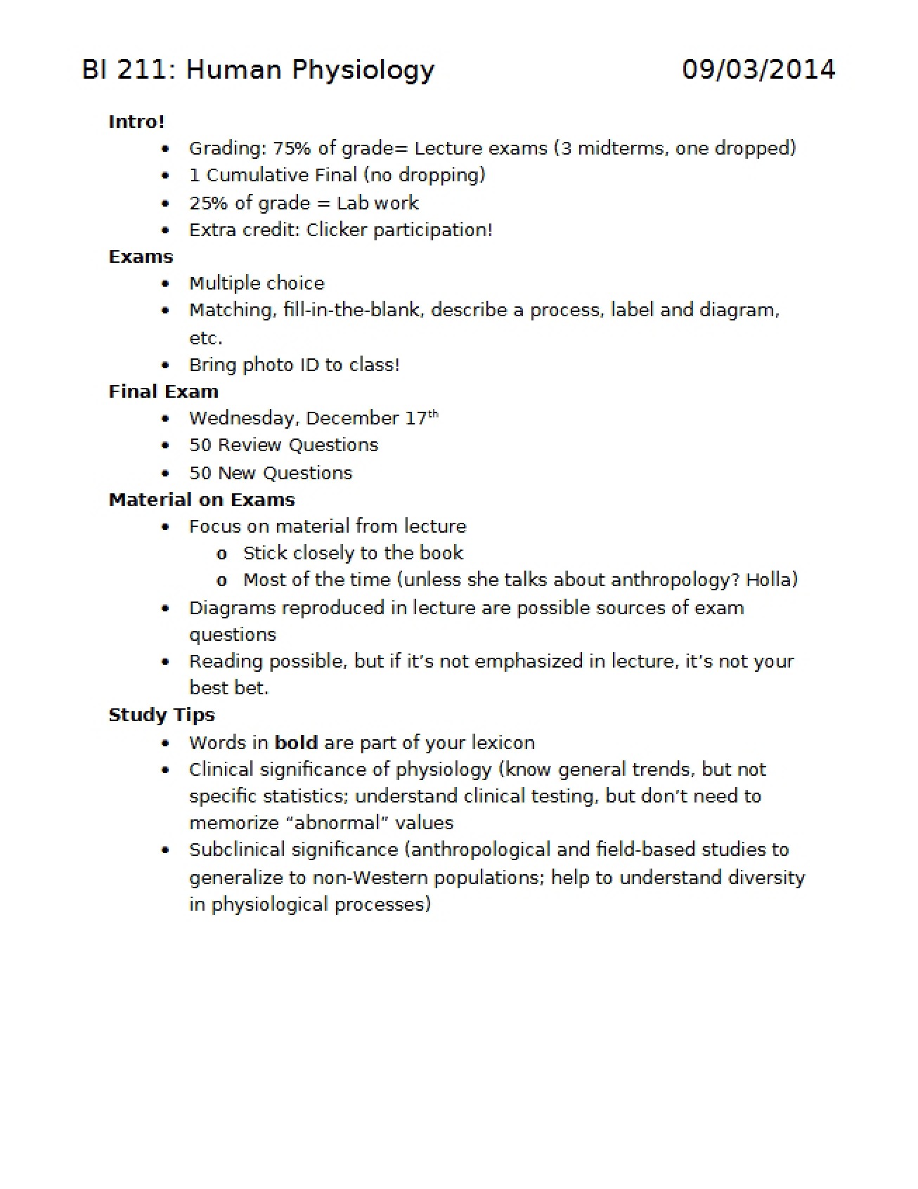 Notes