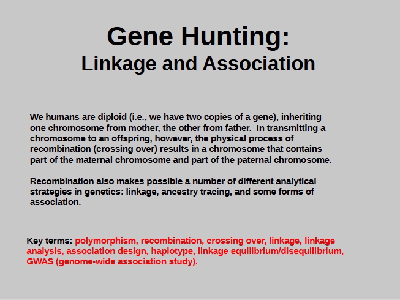 Process of Gene Hunting