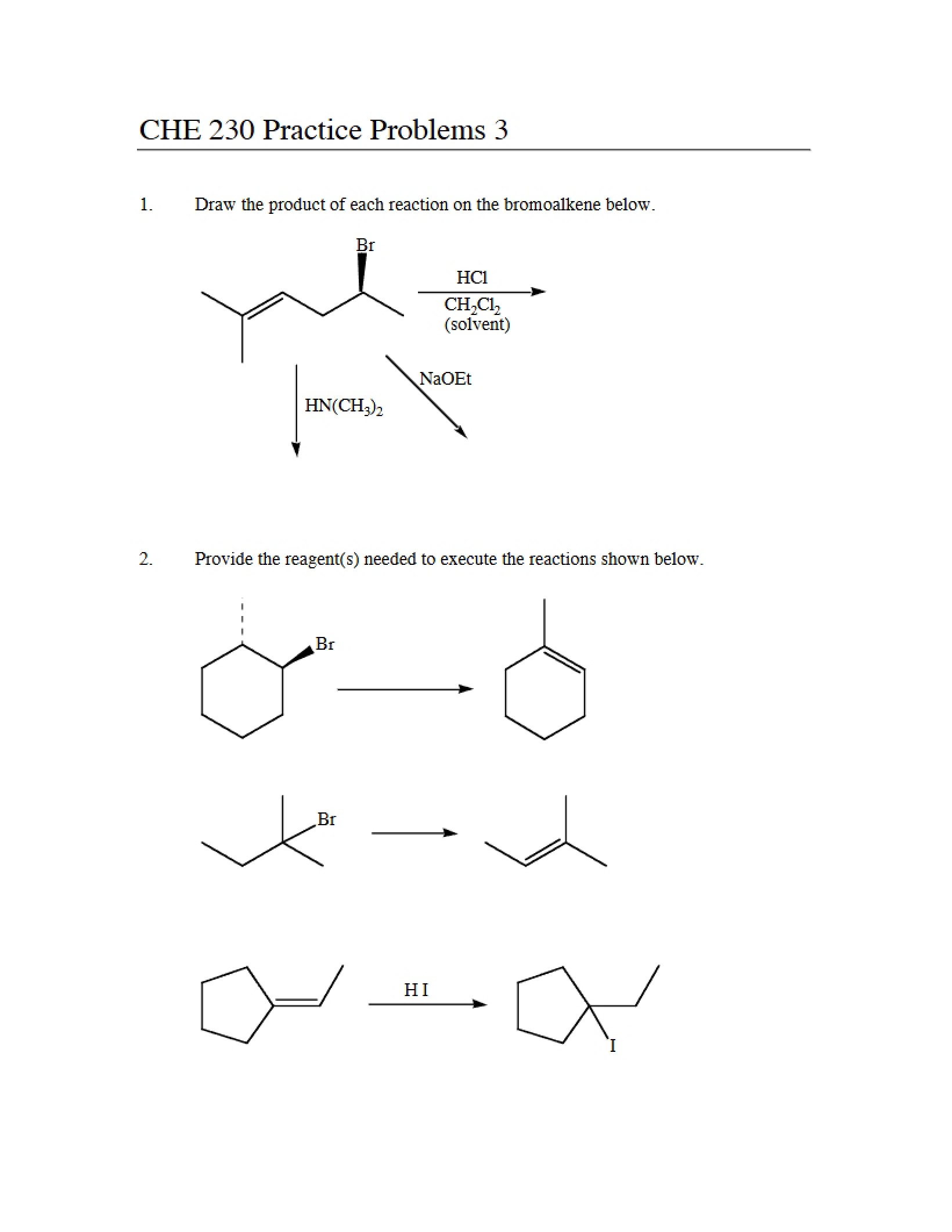 Set 3 Practice Problems