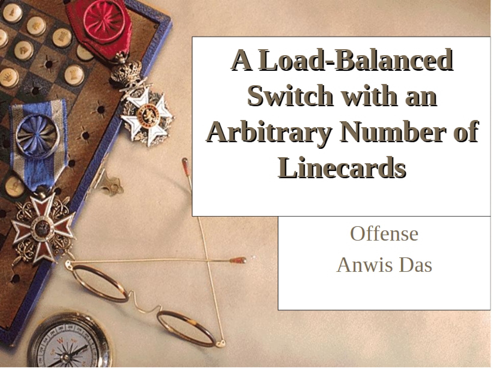 Load Balanced Switch Arbitrary Linecards