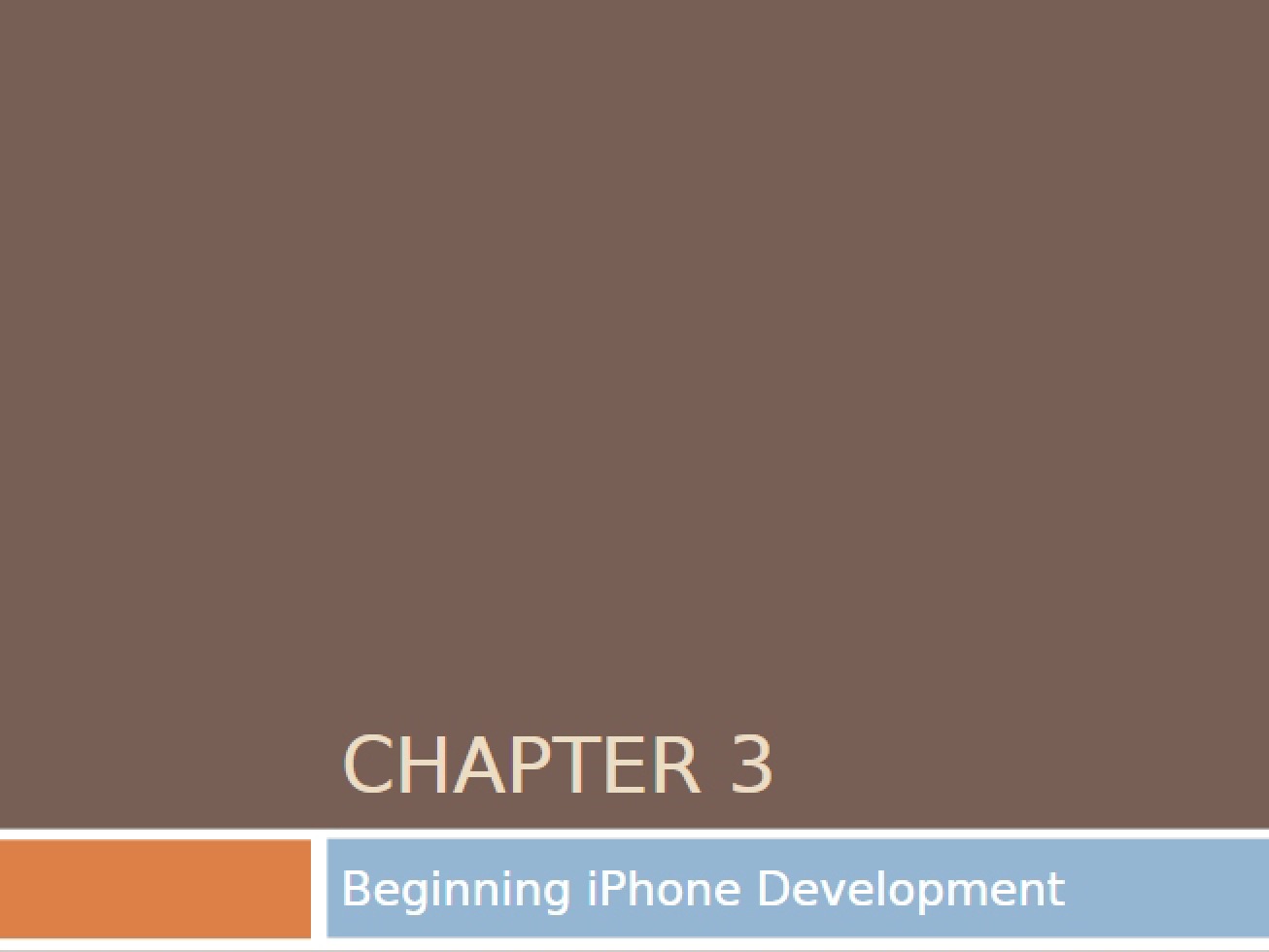 User Interaction Basics Chapter Three