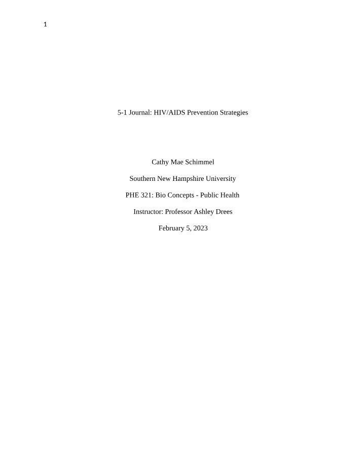Strategies for HIV-AIDS Prevention, Testing, and Care