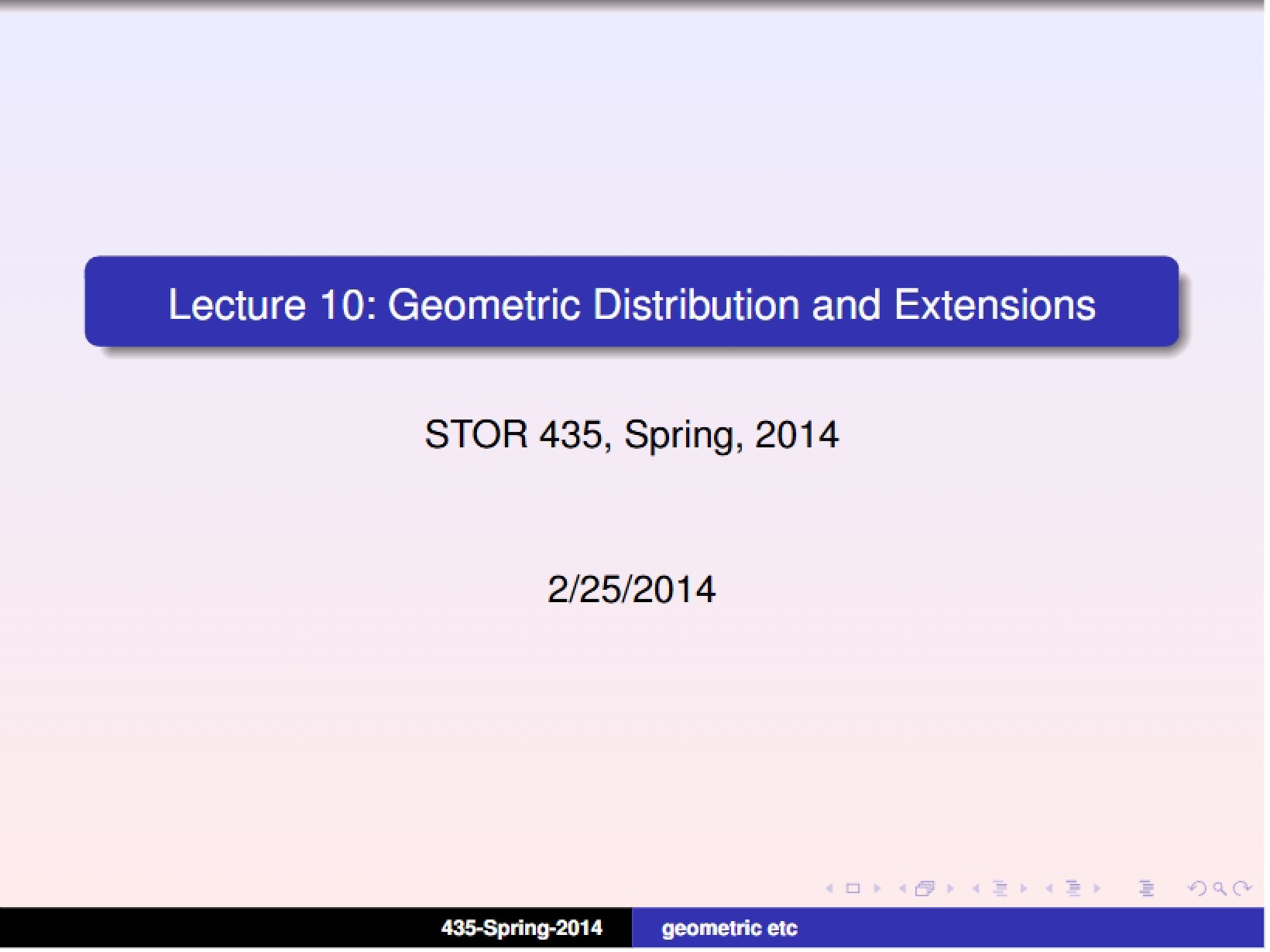 Spring 2014 Lecture 10