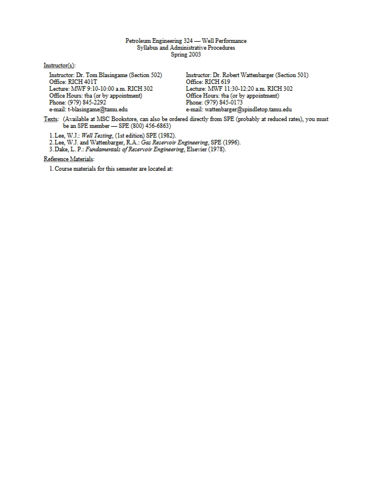 P324 03A Syllabus