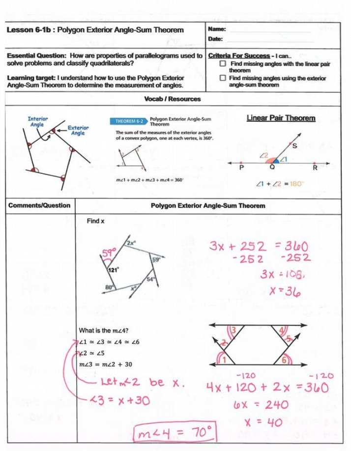 Exterior Angle Sum of a Polygon