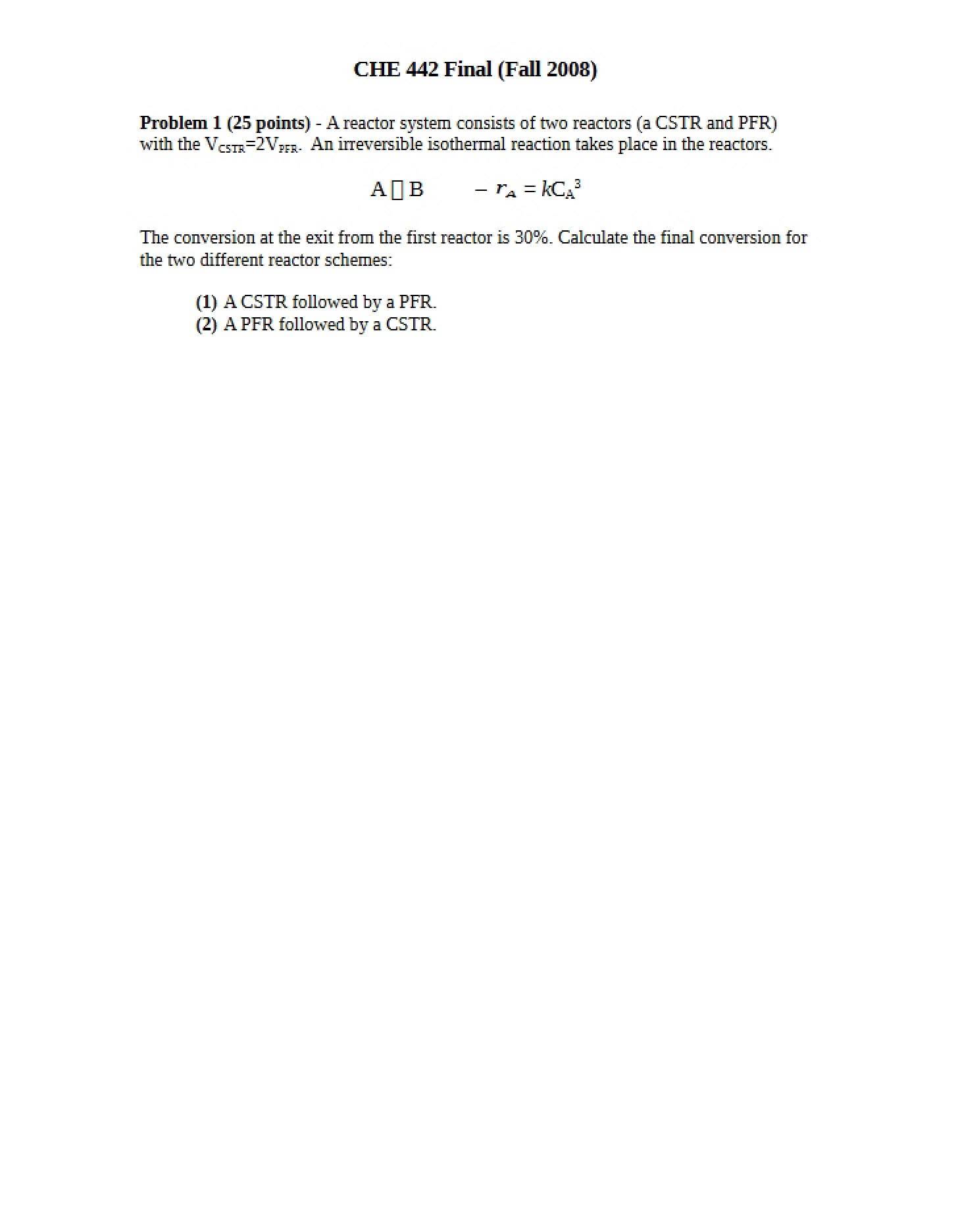 Fall 2008 Exam (Solutions Needed)
