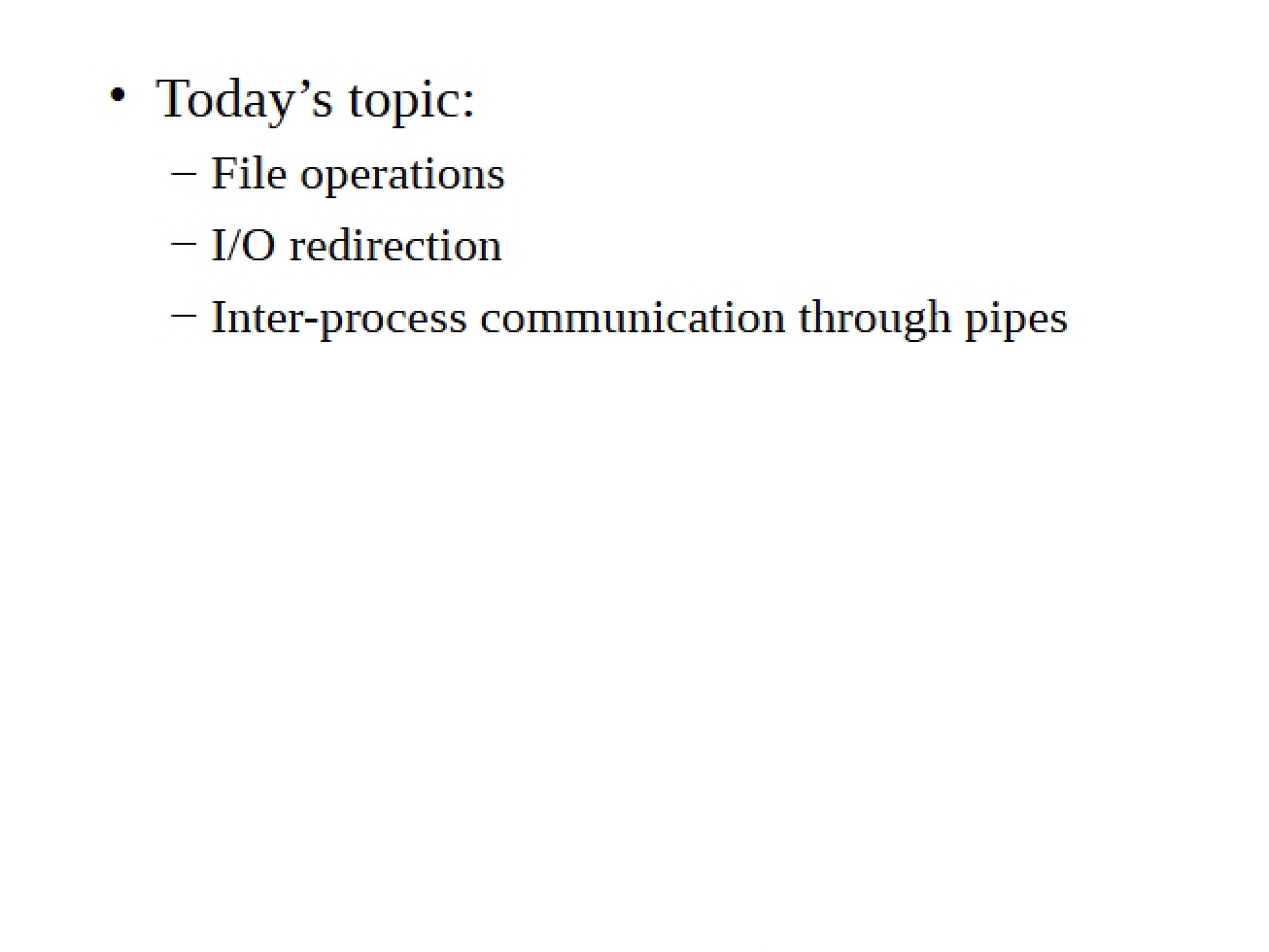 Use of File Pipes in Programming