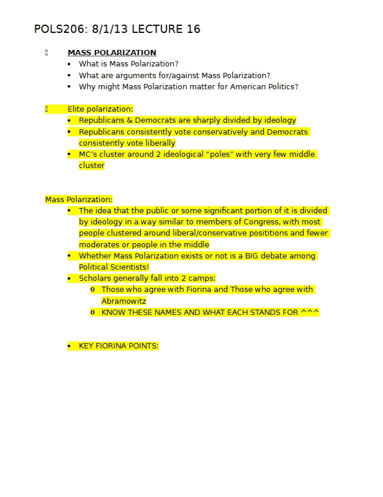 August 1 Lecture 16