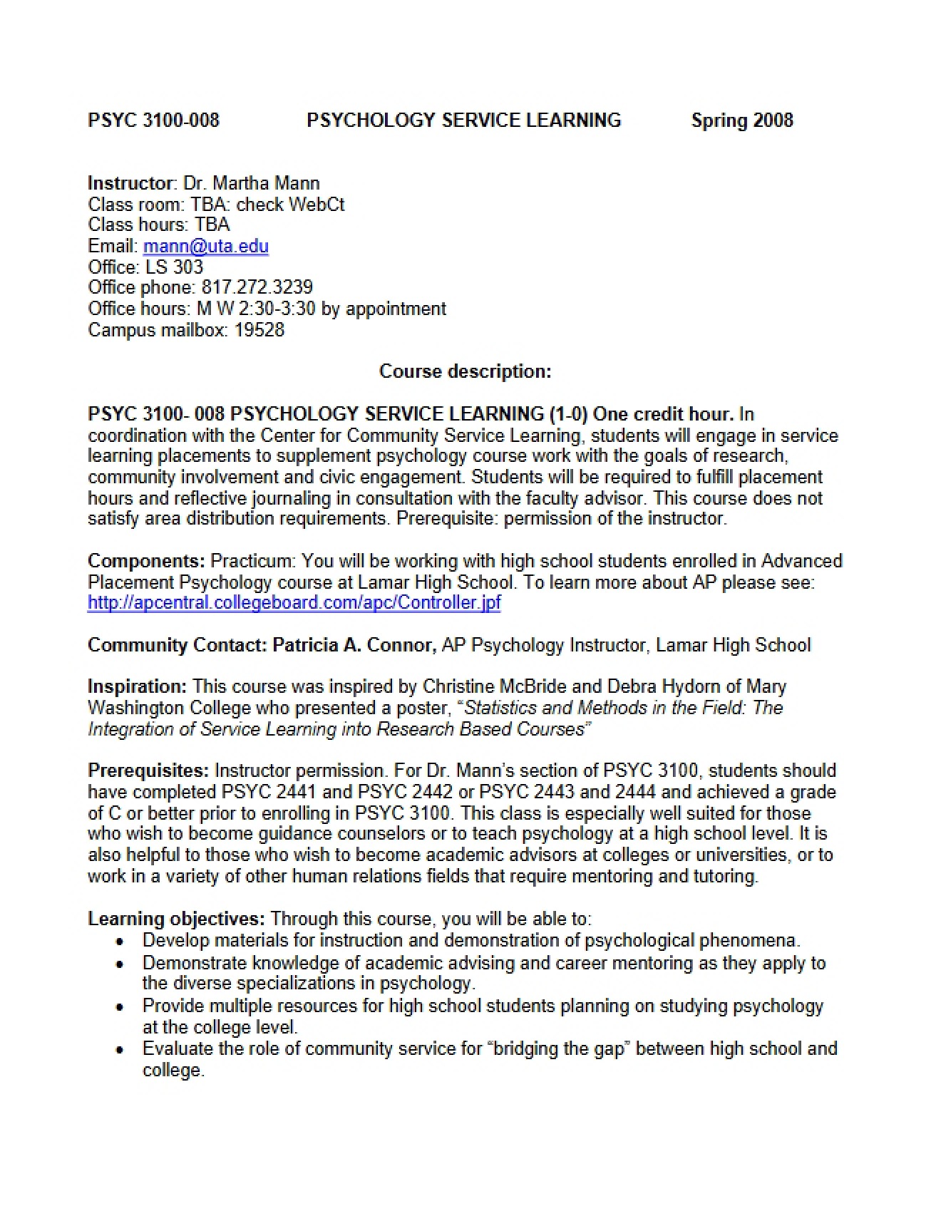 General Syllabus