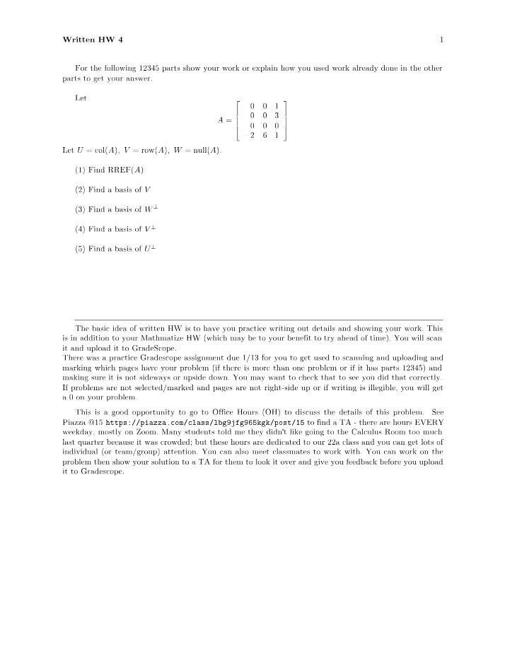 Written Homework 4