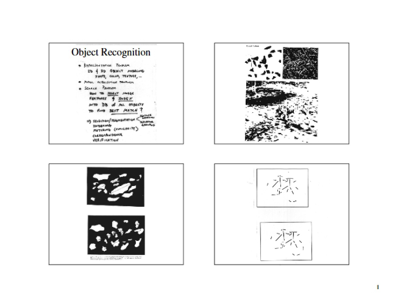 Recognition of Objects
