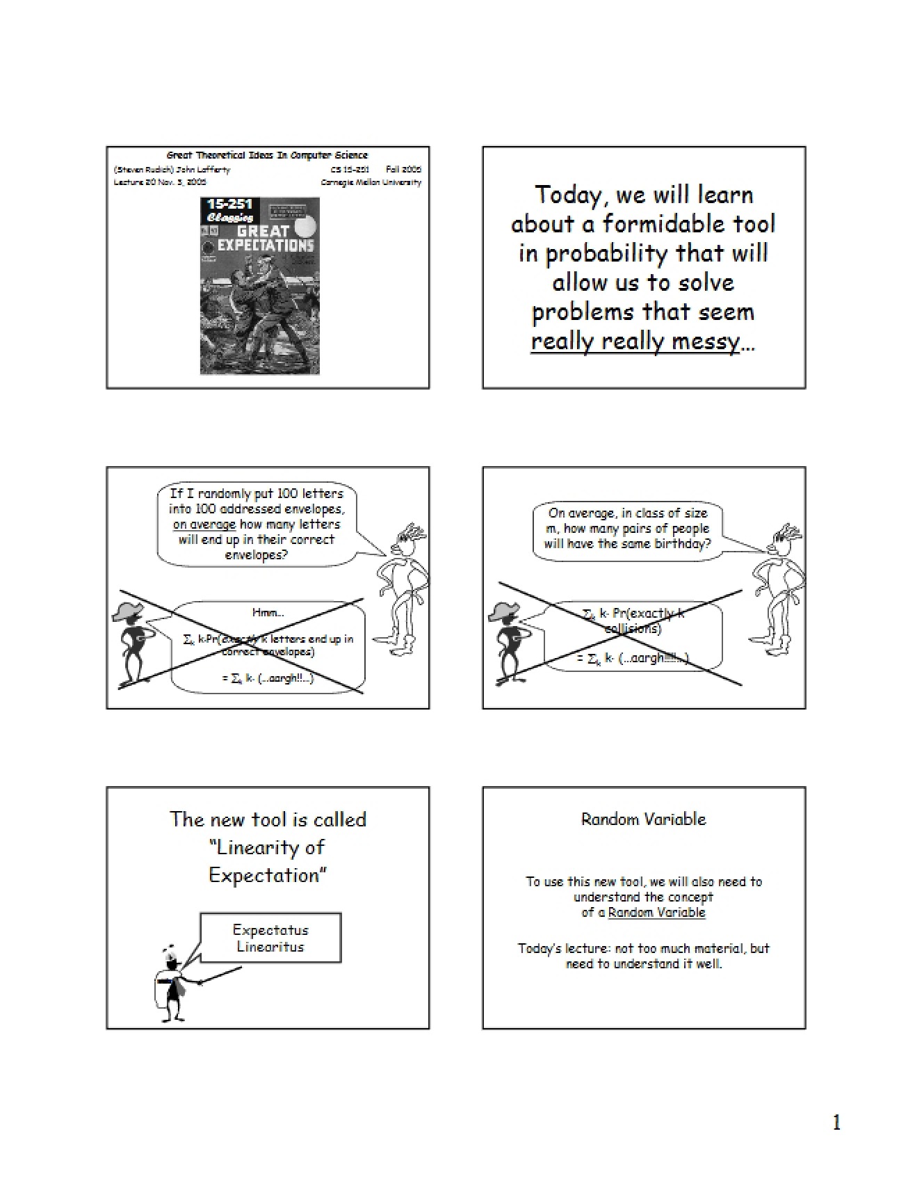 Eighty-Fourth Lecture on Great Theoretical Ideas