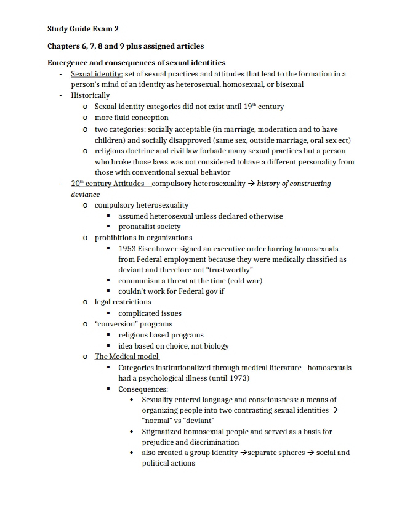 Examination Two