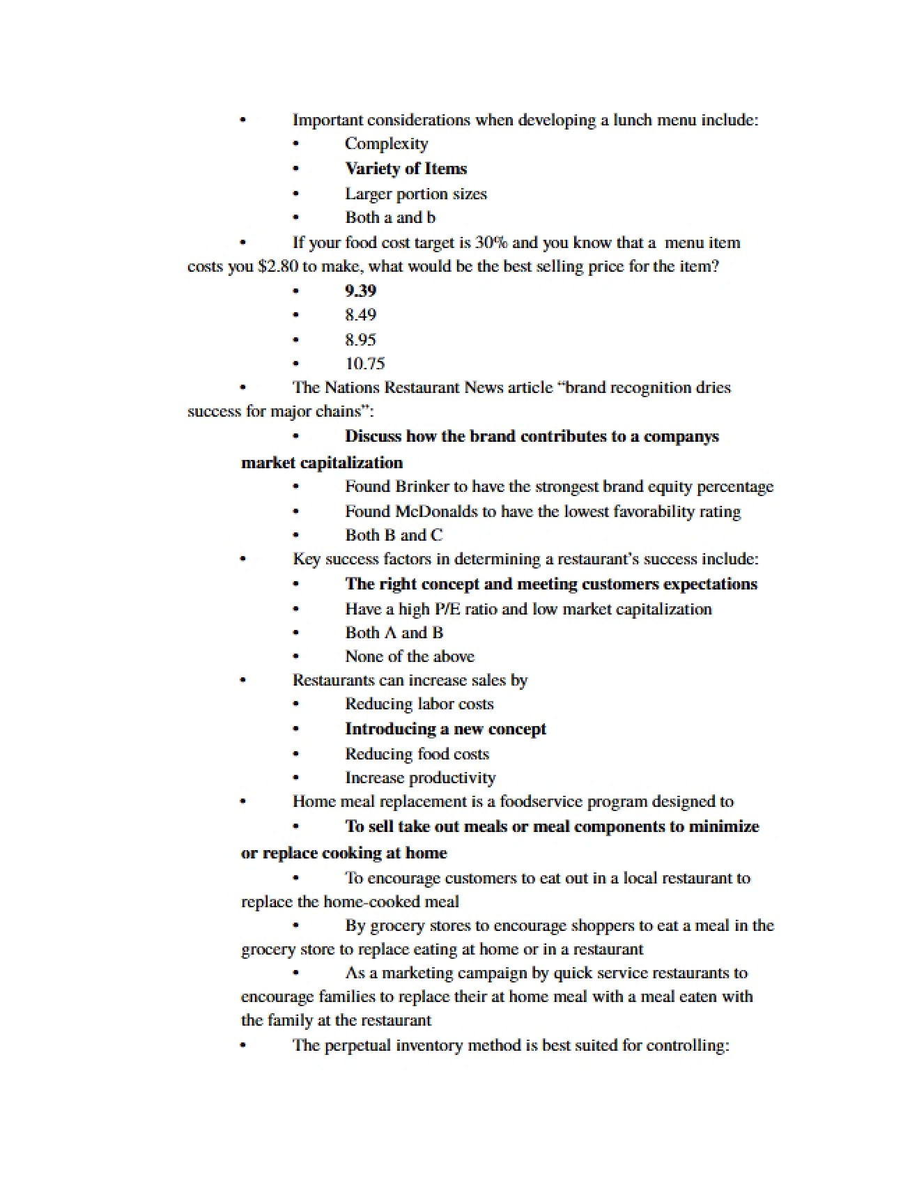Exam 1 (HB 267)