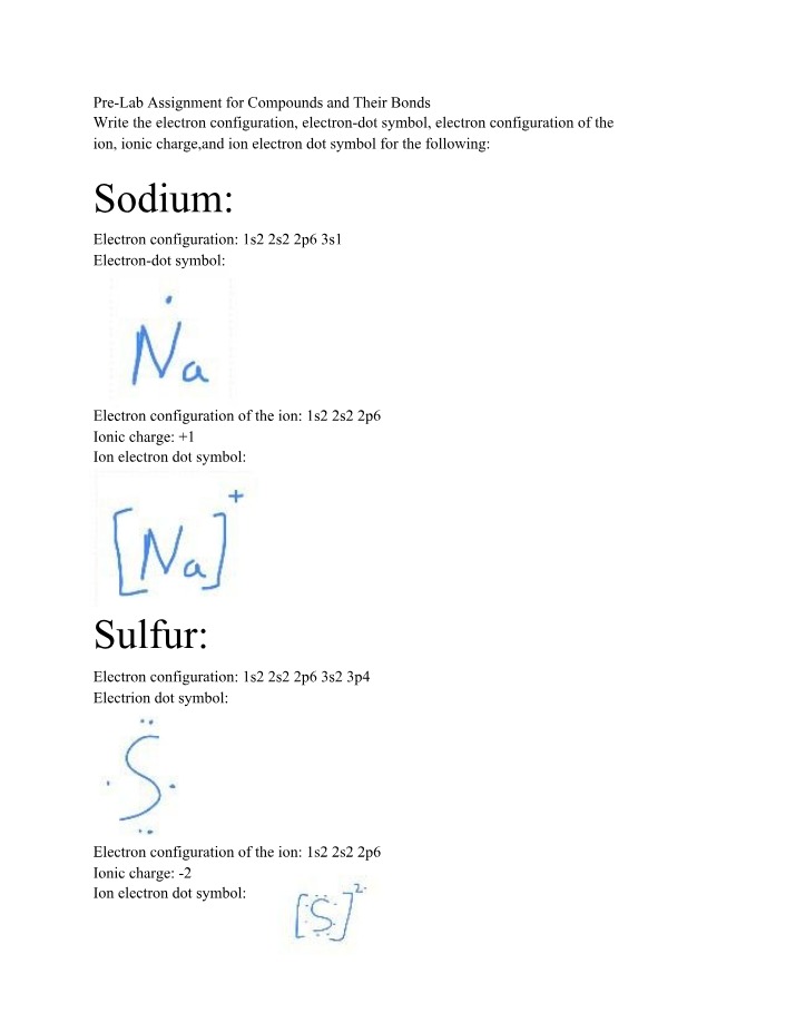 Compounds, Bonds, and Electron Configuration