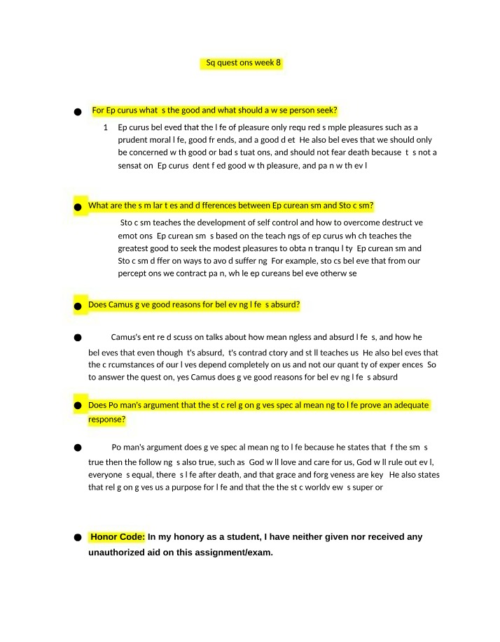 Week 8 Study Questions