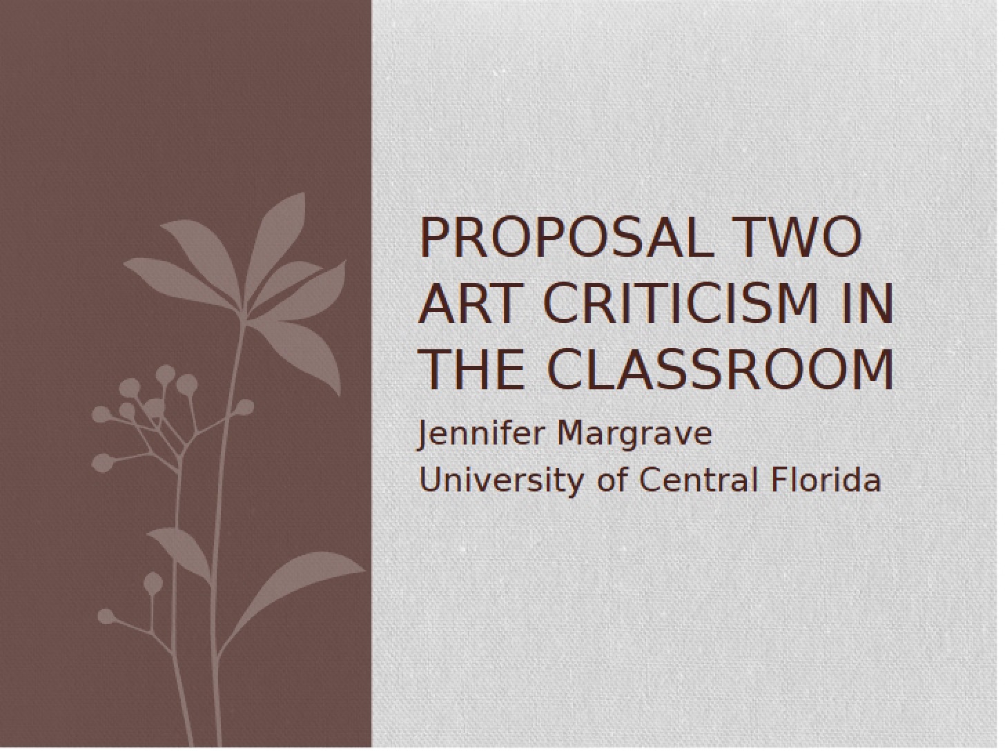 Presentation (ARE 6905)