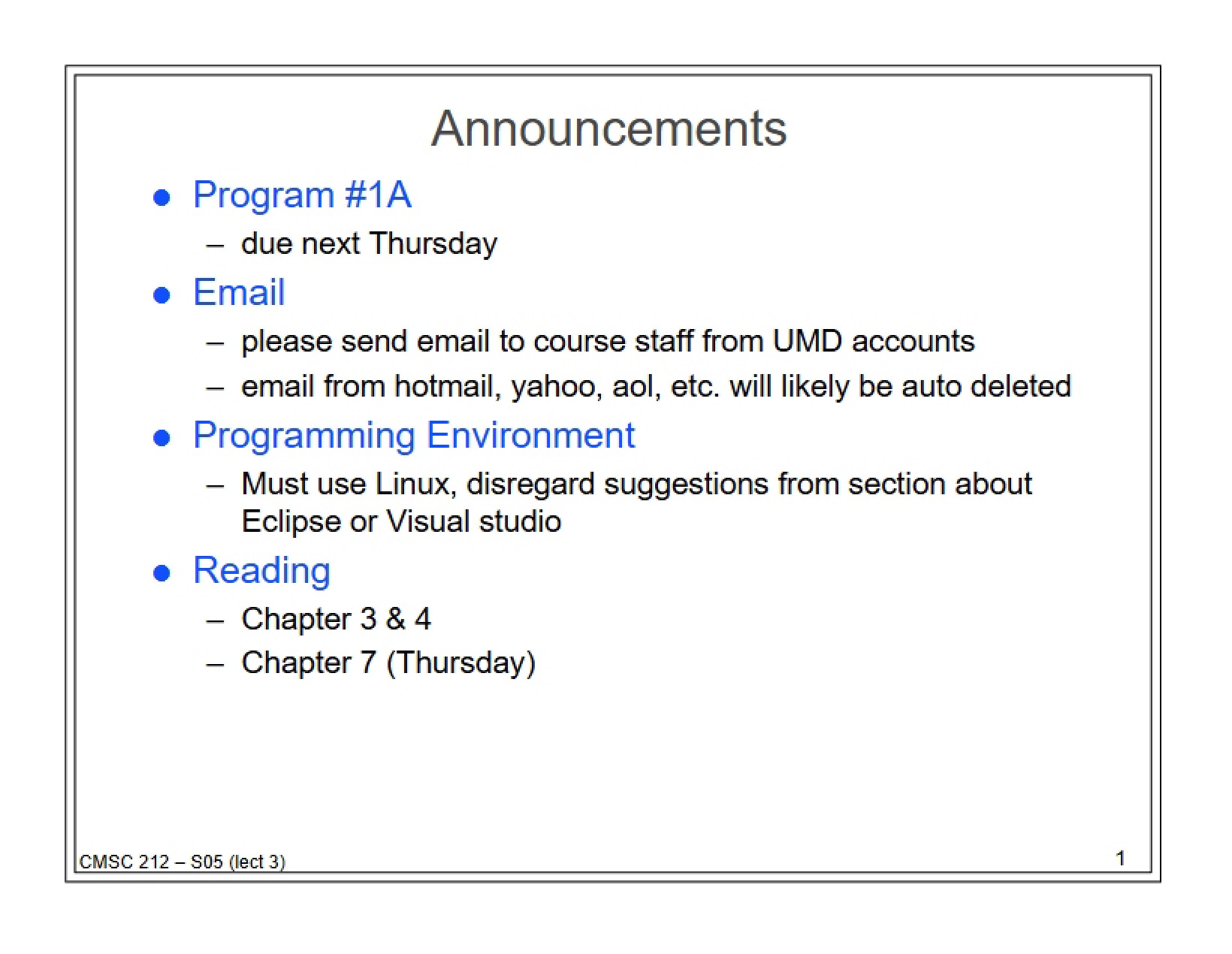 Lecture Slides Overview