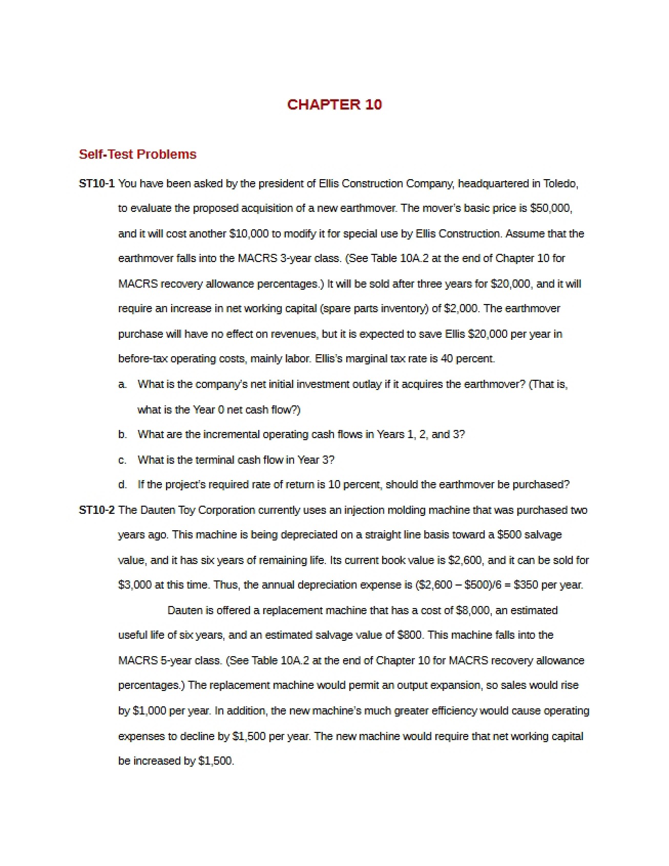 Chapter 10 Handout