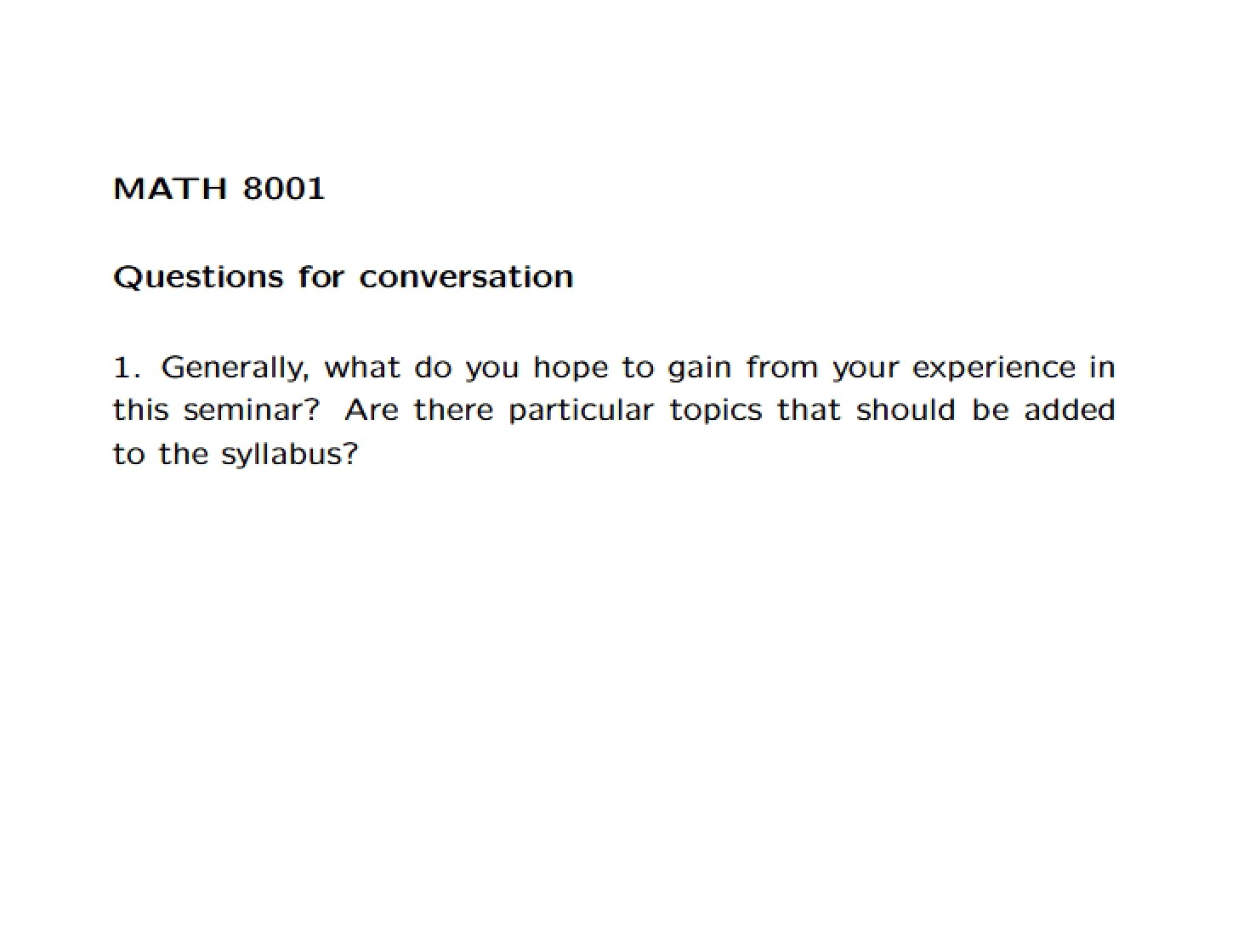 Conversation Prompts