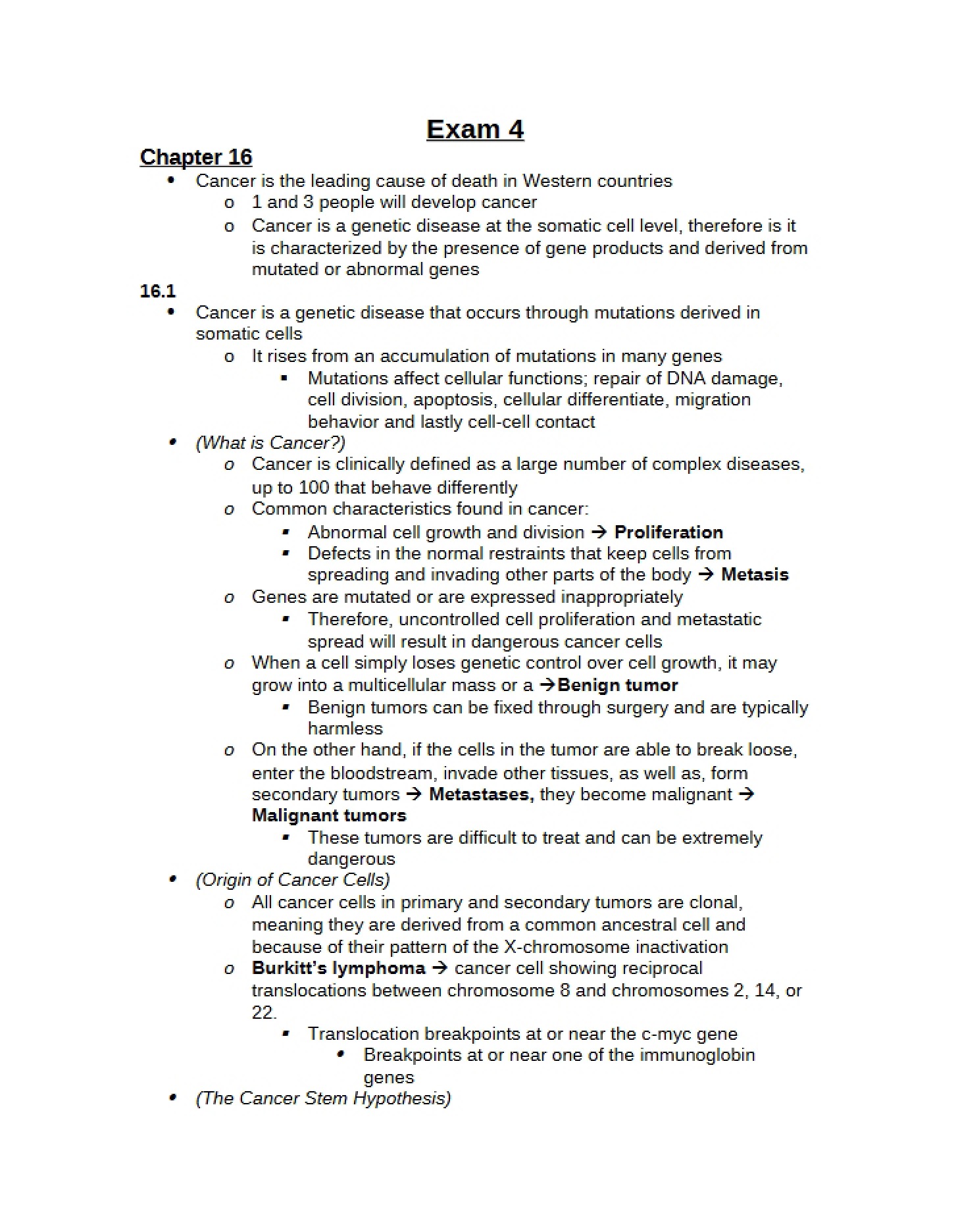 Fourth Examination