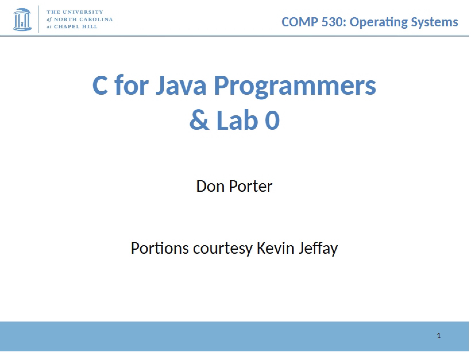 Lab 0 C for Java Developers
