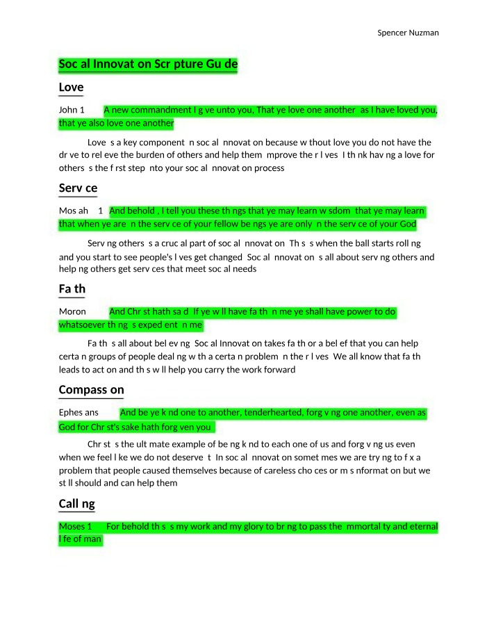Scripture Guide for Social Innovation