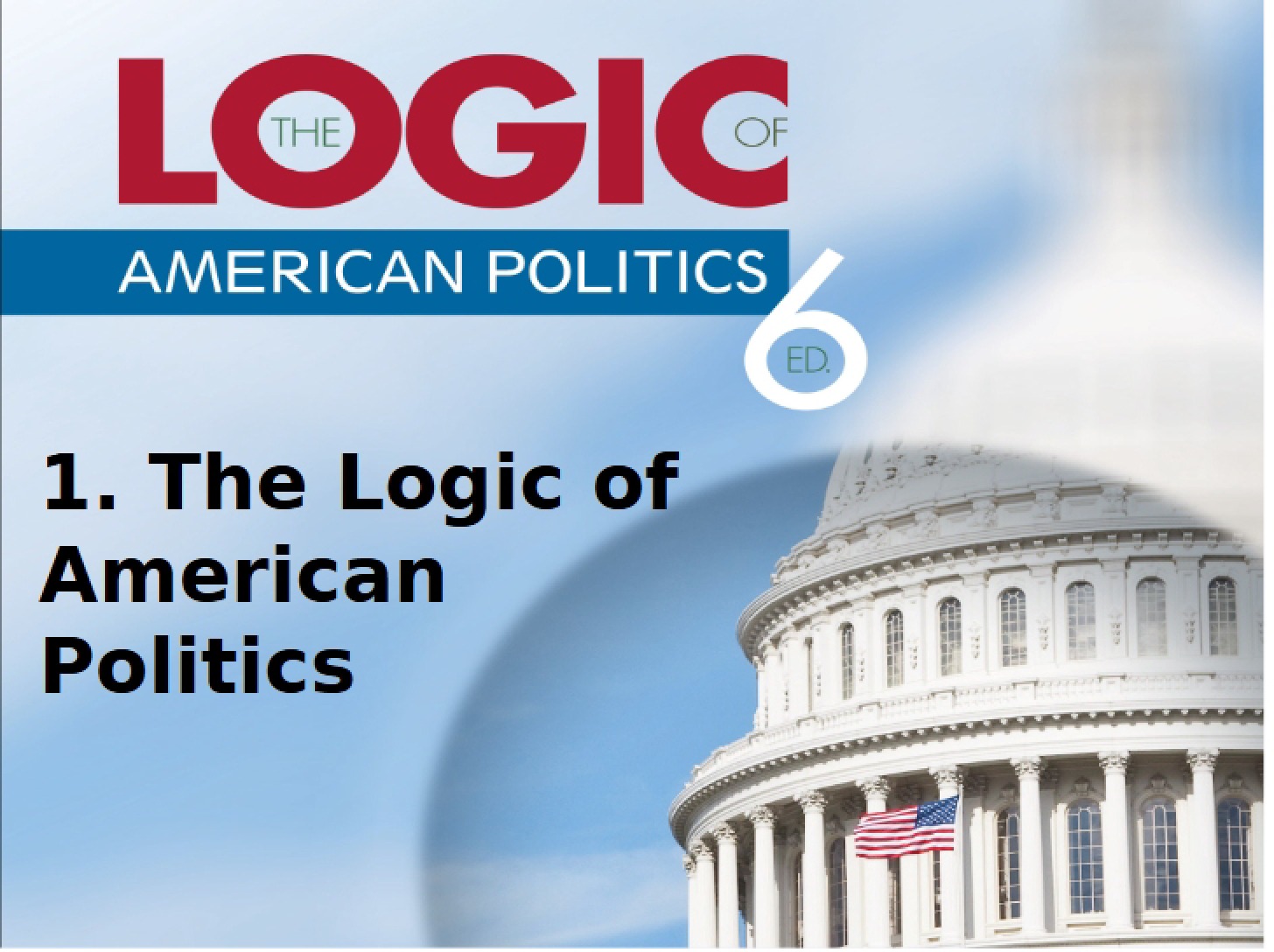 Outline of Chapter 1 (Logic 6e)