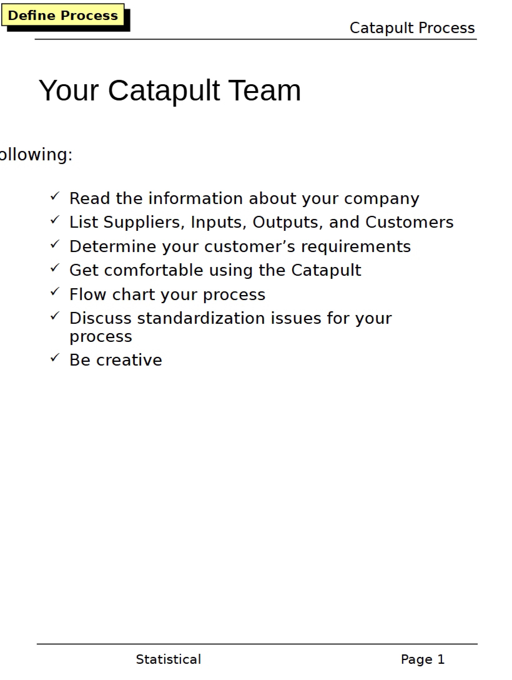 Catapult Team Project