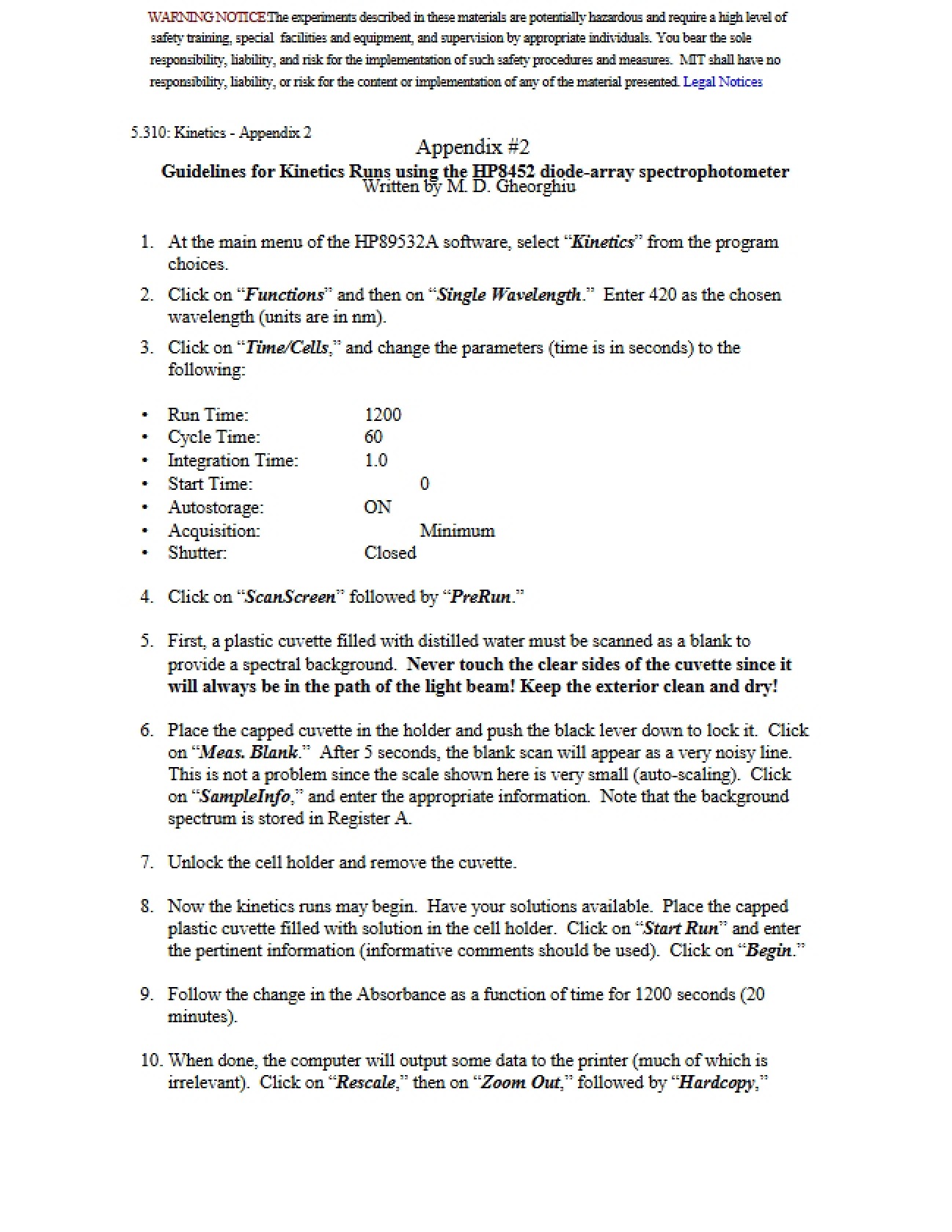 Notes for Lab Chemistry