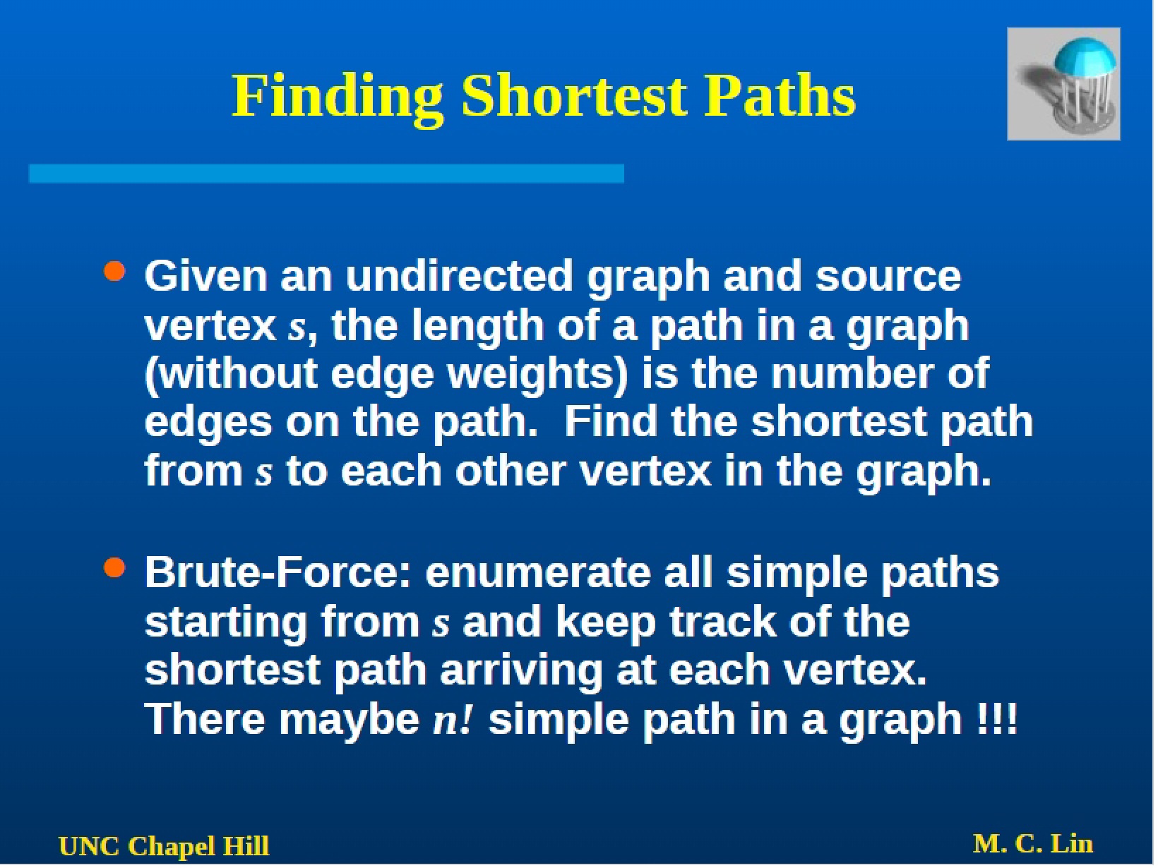 Shortest Path Determination