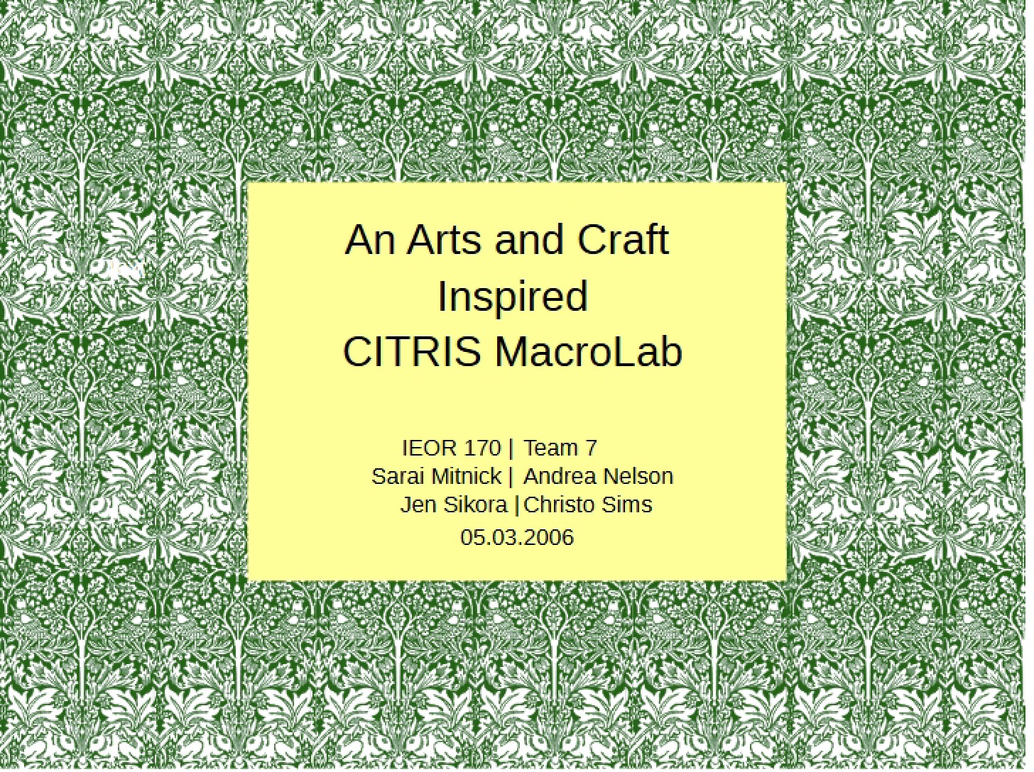 CITRIS MacroLab Arts and Crafts Inspiration