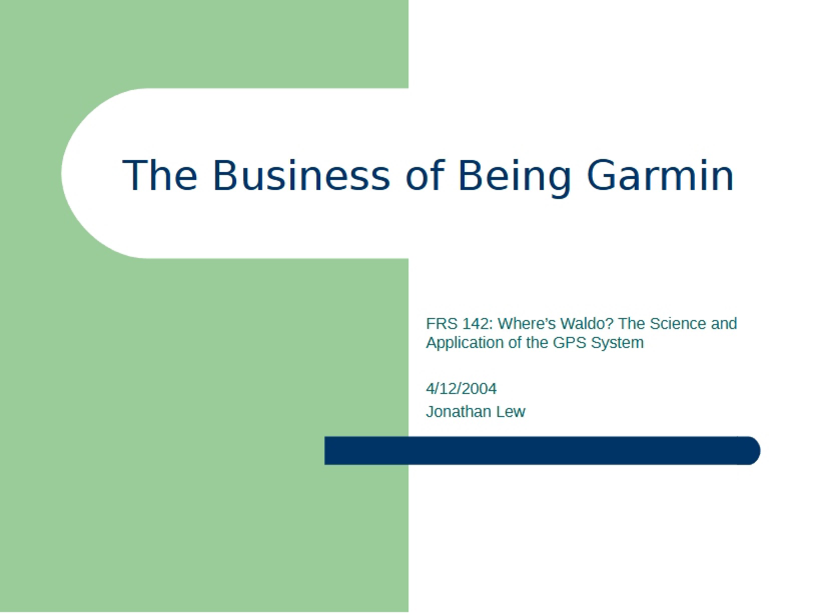 Garmin Business Model