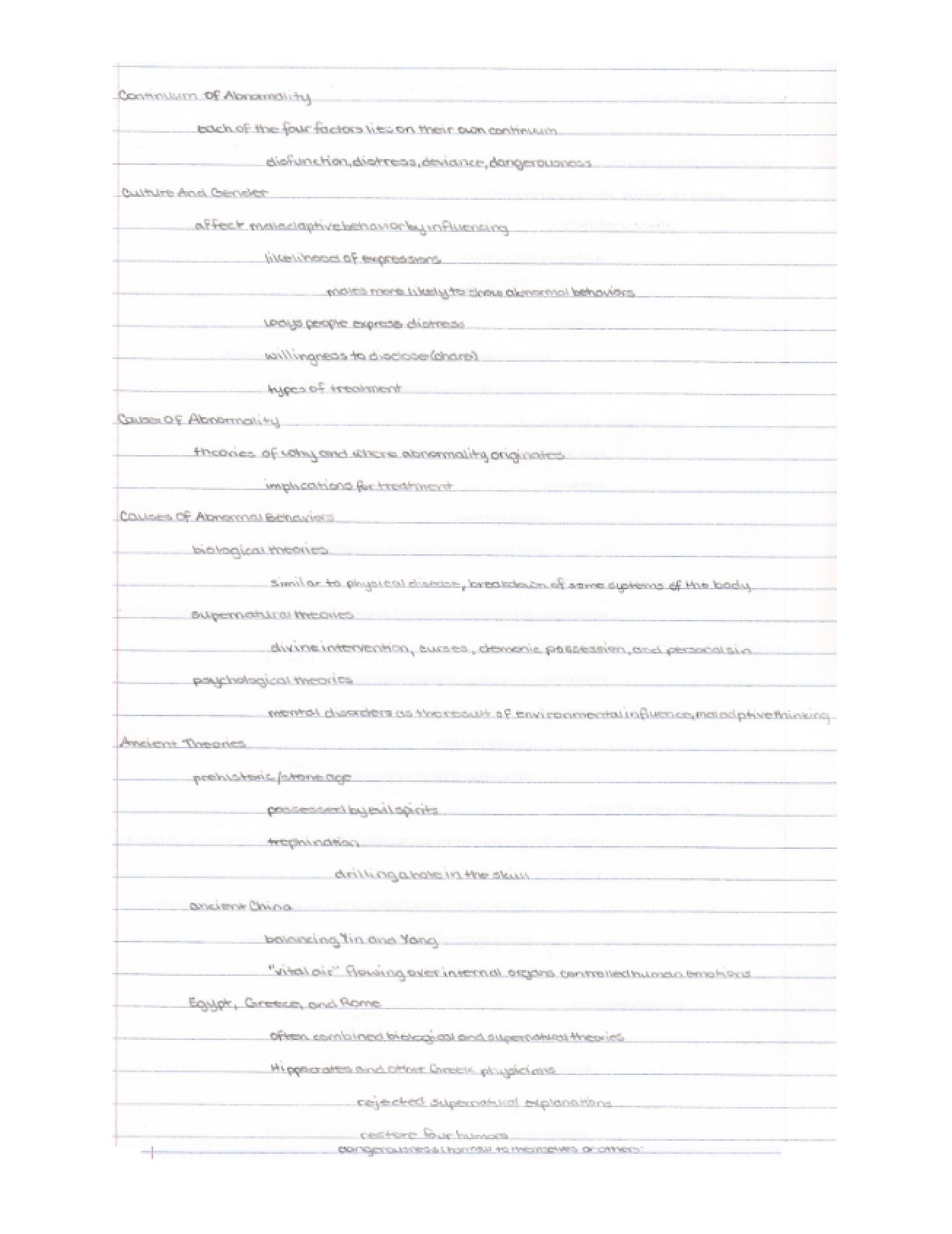 Collection of Class Notes