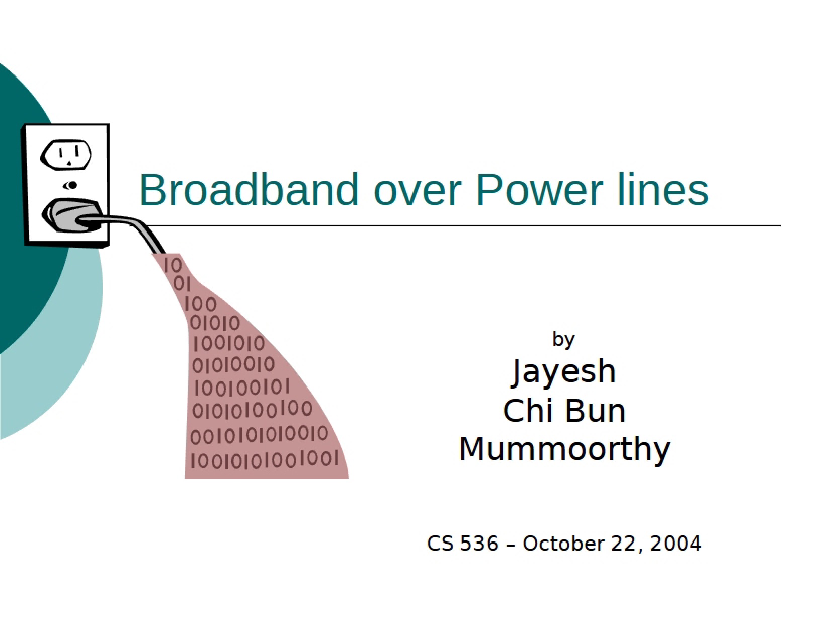 Power Line Broadband