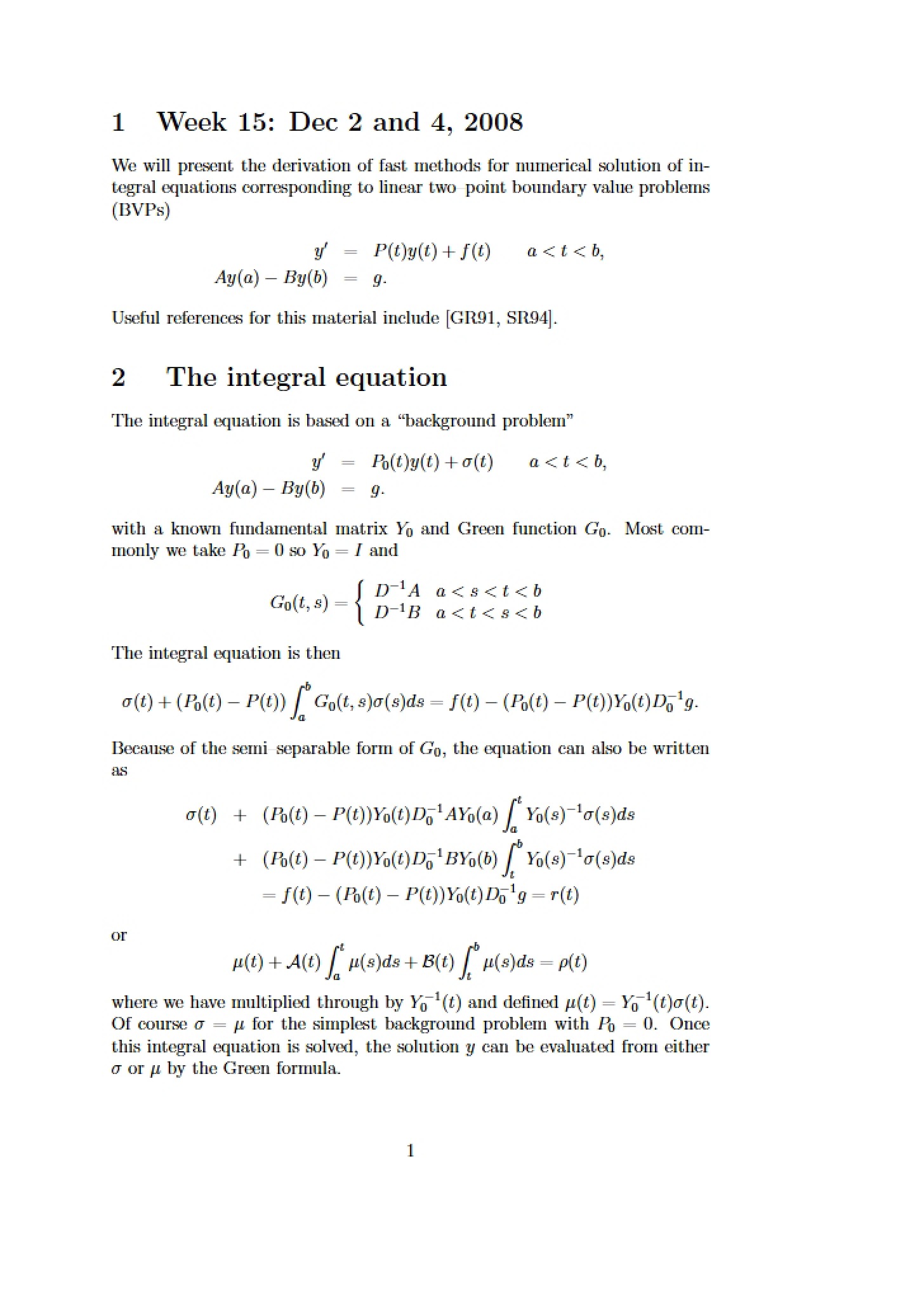Academic Notes