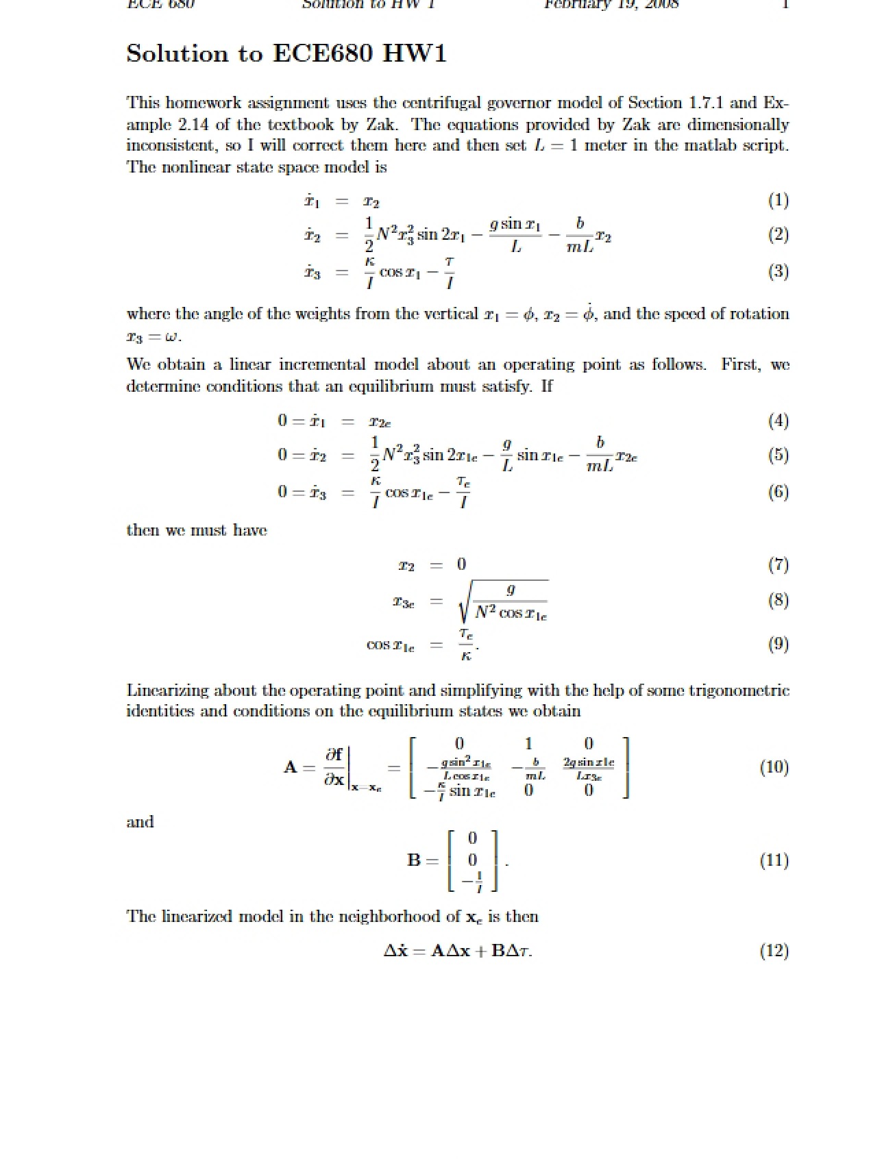 Homework 1 Solutions