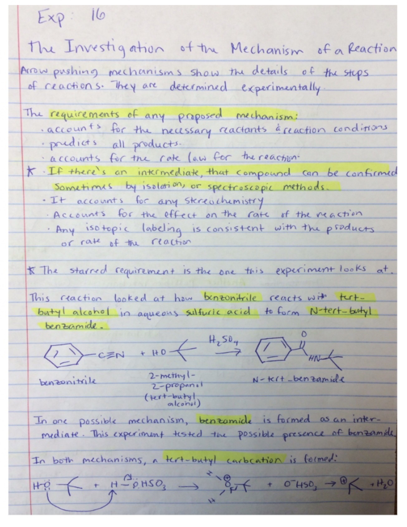 Organic Chemistry Lab Records