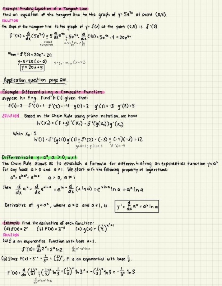 Equation of the Tangent Line to y=5e