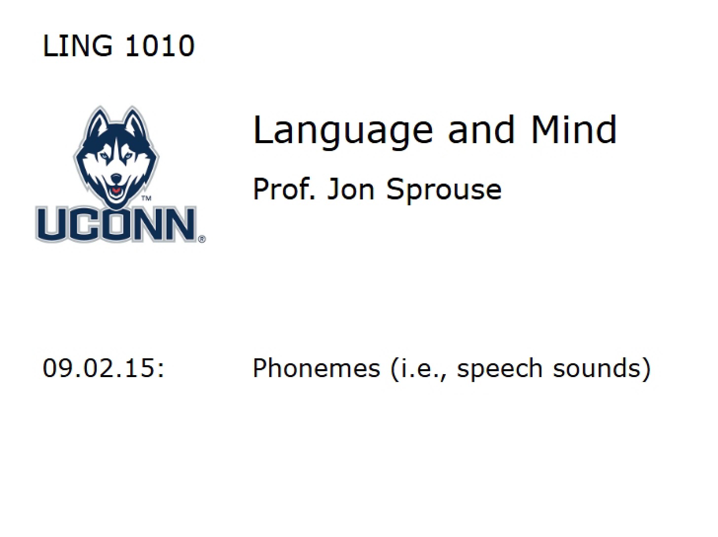 Phonemes (Sept 2)
