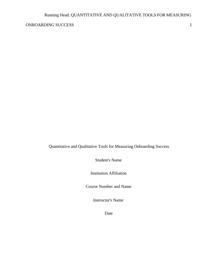 Quantitative vs Qualitative Tools for Onboarding Success