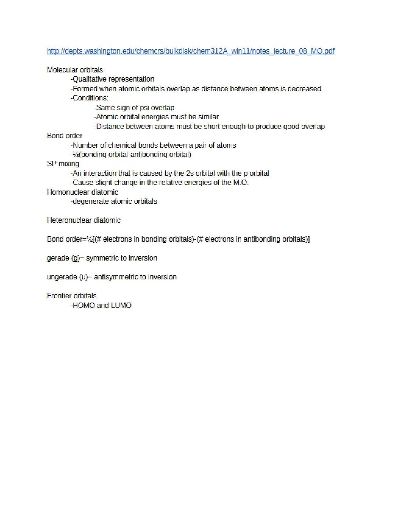 Inorganic Chemistry Notes 1