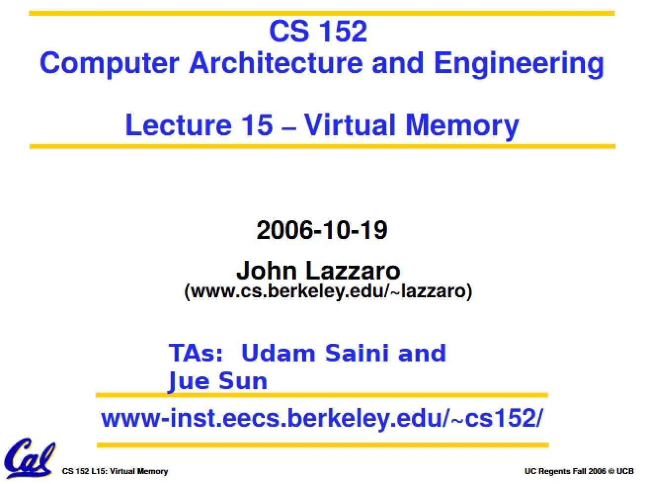 Virtual Memory Fundamentals