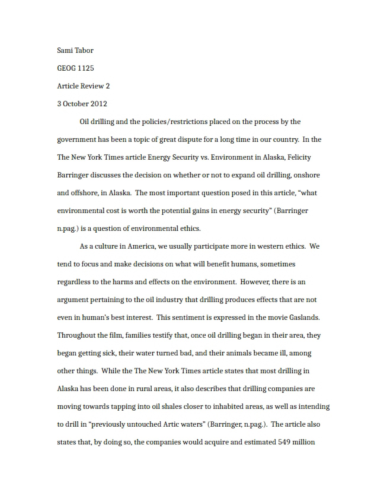 Second Article Review