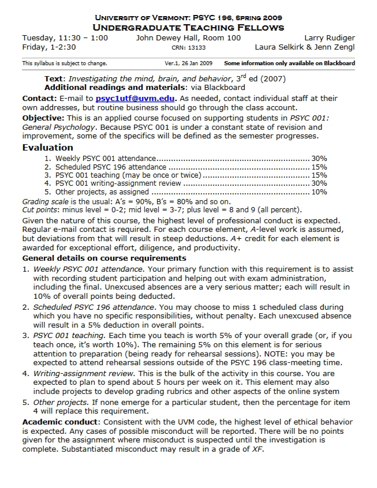 PSYC 196 Syllabus