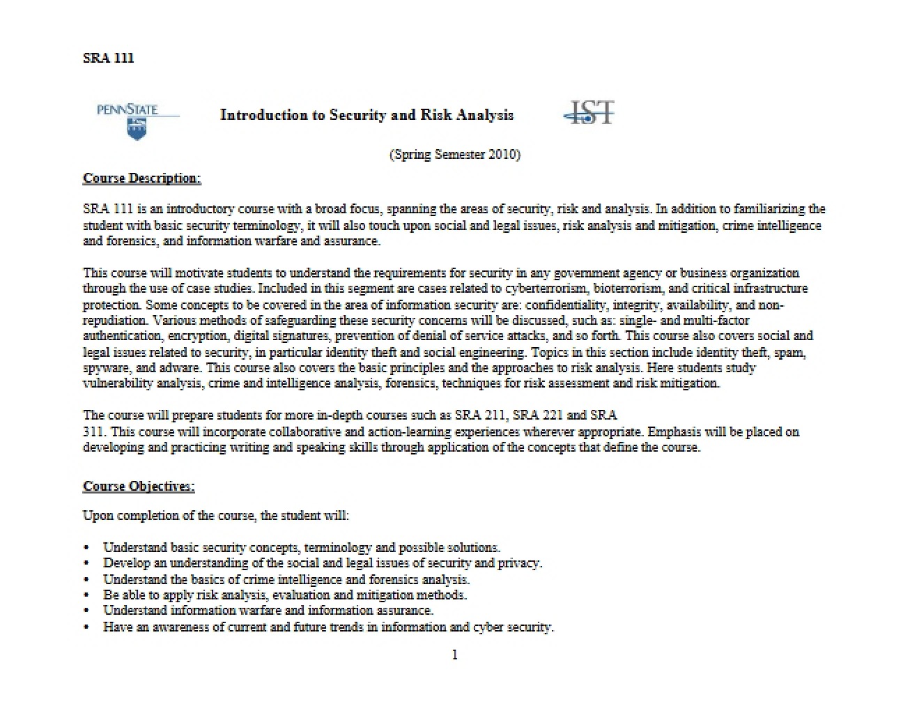 Risk and Security Concepts