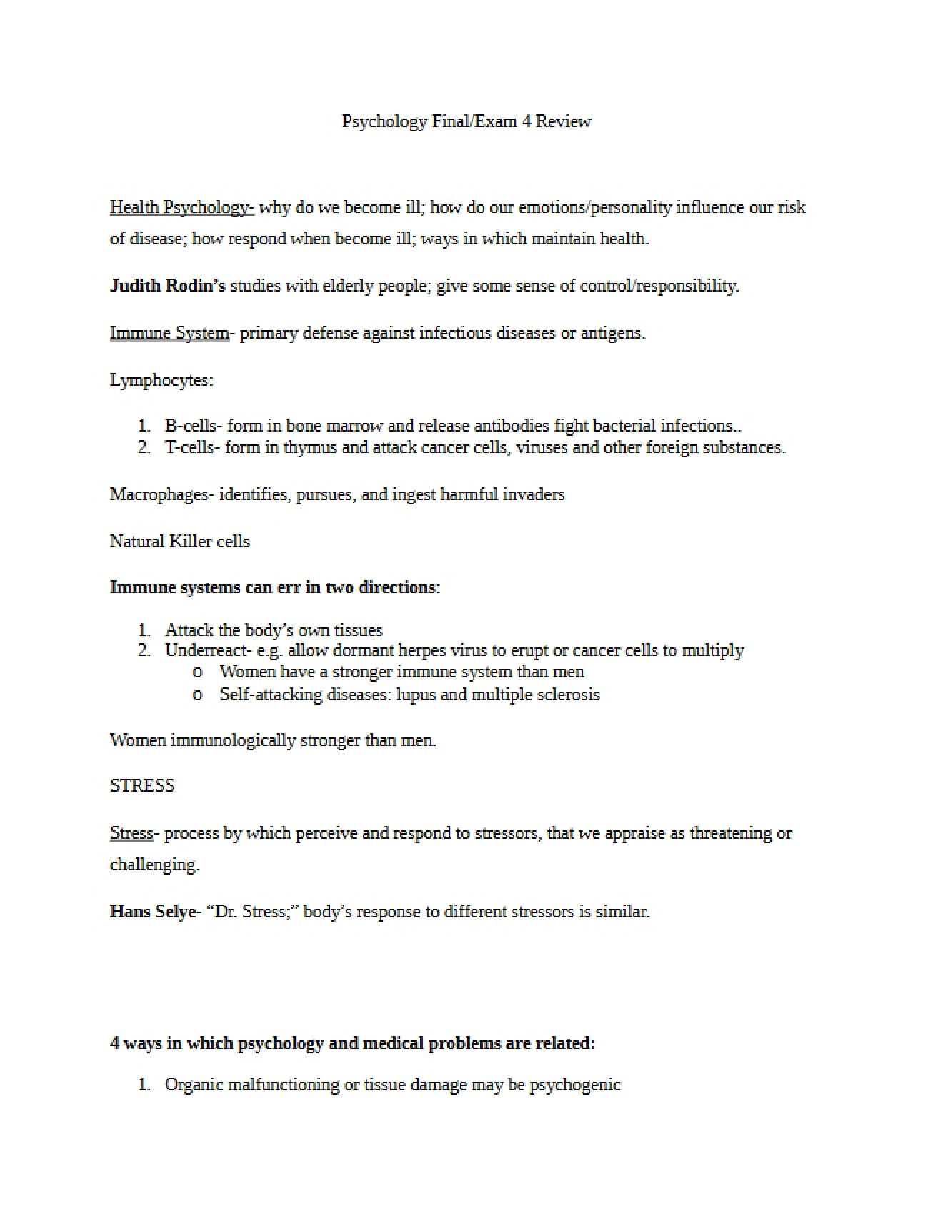 Guide for Final Exam