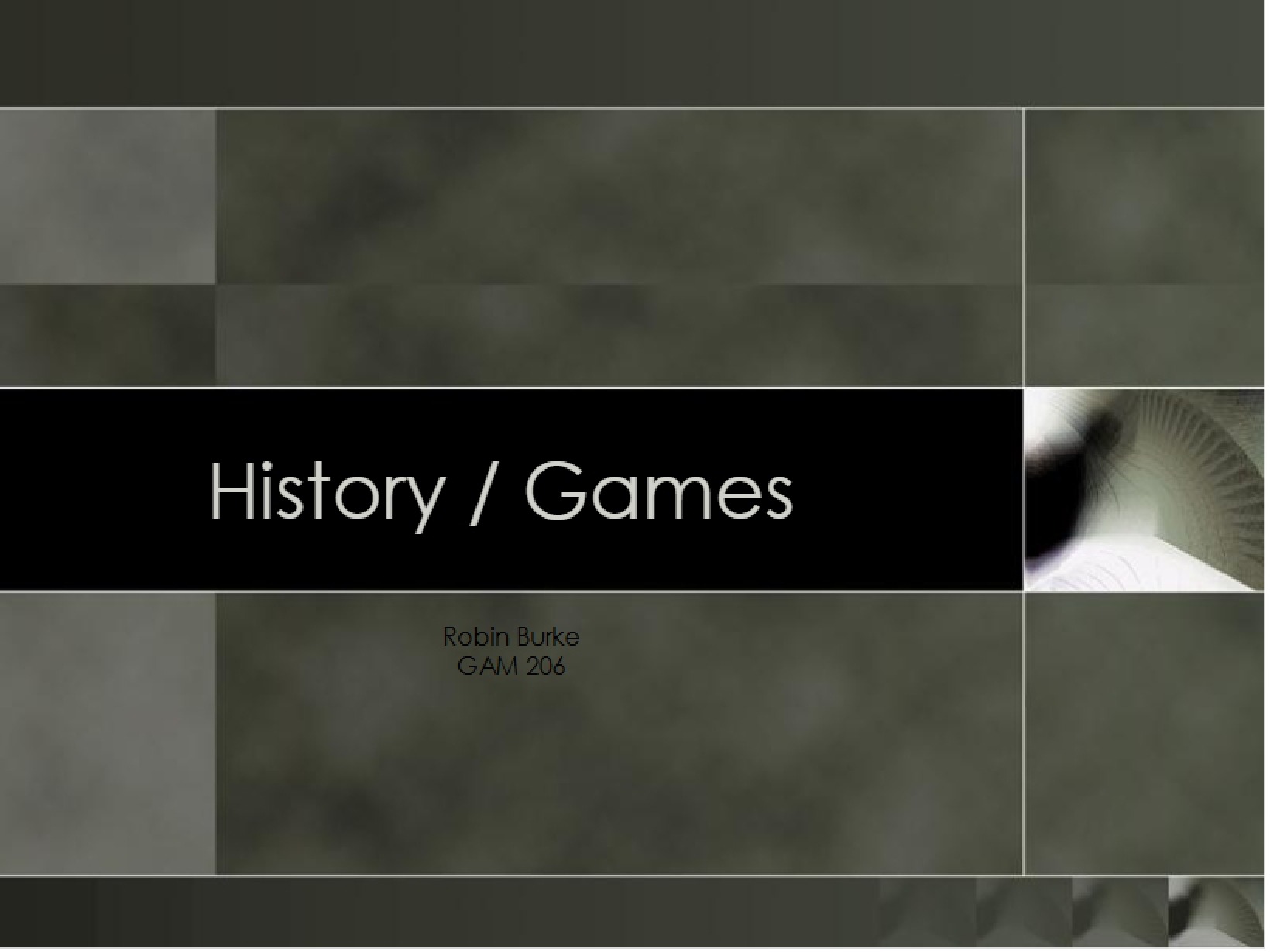 History of Games