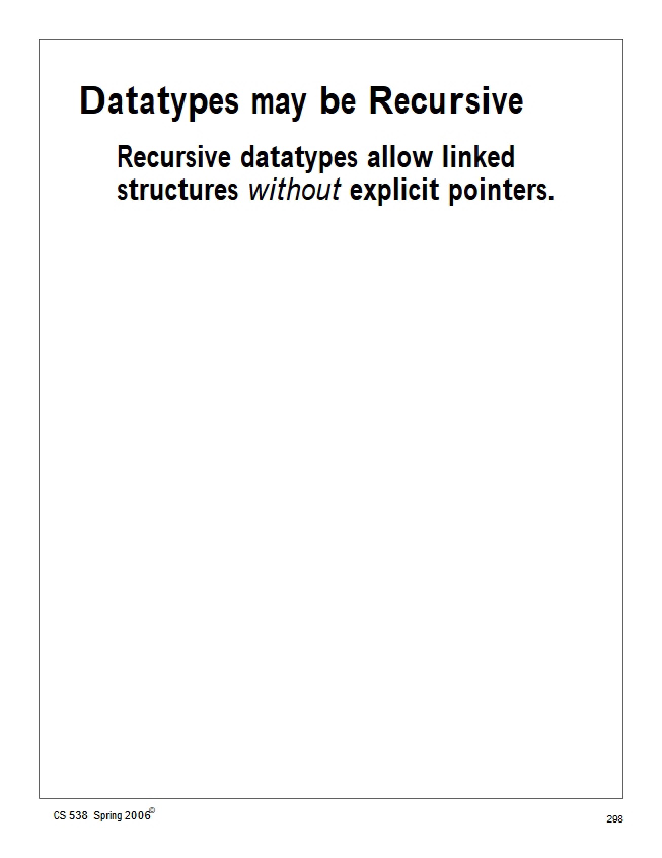 Recursive Data Types